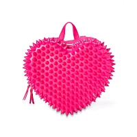 Pink Spiked Heart Mini Backpack