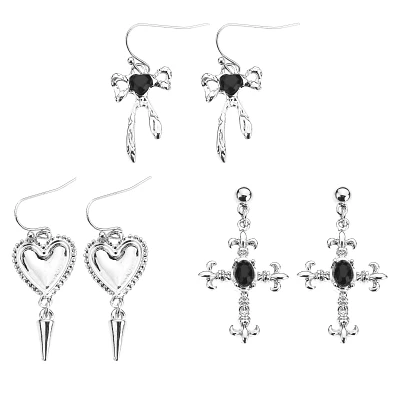 Multi-Pack Dark Coquette Earrings - 3 Pair