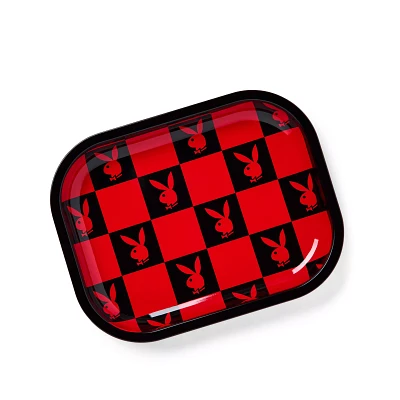 Black and Red Checkered Playboy Tray