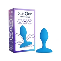 plusOne Vibrating Plug Blue