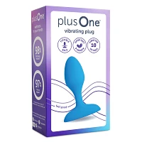 plusOne Vibrating Plug Blue