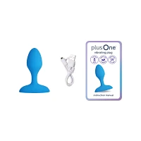plusOne Vibrating Plug Blue