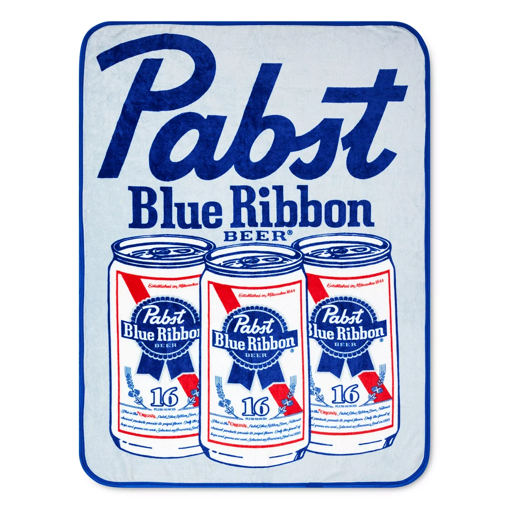 Pabst Blue Ribbon Can Throw Blanket