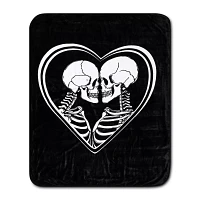 Skeleton Lovers Reversible Fleece Blanket
