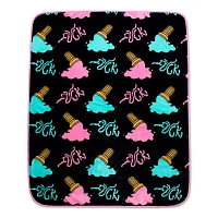 Melted Ice Cream Reversible Fleece Blanket