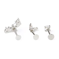Multi-Pack CZ Marquis Cut Cartilage Earrings 3 Pack - 18 Gauge