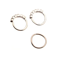 Multi-Pack CZ Hoop Nose Rings 3 Pack - 20 Gauge