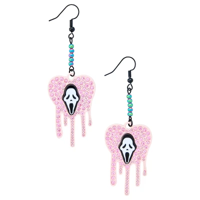 Ghost Face Pastel Dangle Earrings