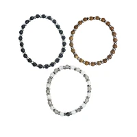 Multi-Pack Black and Beaded Bracelets