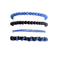 Multi-Pack Black and Cord and Beaded Bracelets