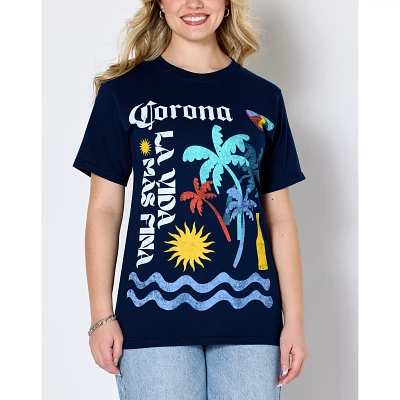 Navy Corona Beach T Shirt