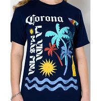Navy Corona Beach T Shirt