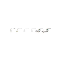 Multi-Pack Star Dangle L-Bend Nose Pins 6 Pack - 20 Gauge