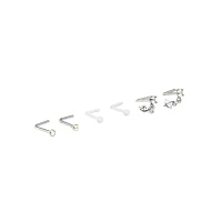 Multi-Pack Star Dangle L-Bend Nose Pins 6 Pack - 20 Gauge