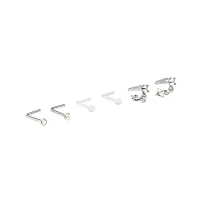 Multi-Pack Star Dangle L-Bend Nose Pins 6 Pack - 20 Gauge