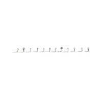 Multi-Pack Teal Heart Gem L-Bend Nose Pins 12 Pack - 20 Gauge