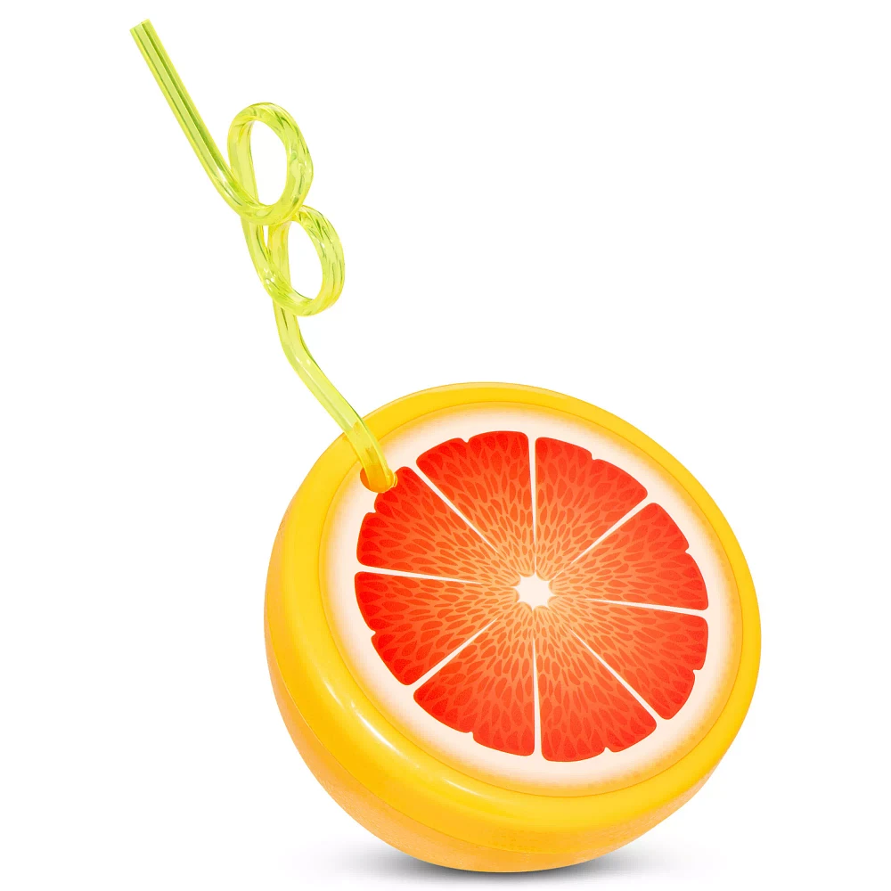 Grapefruit Sipper Cup with Straw - 17 oz.