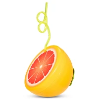 Grapefruit Sipper Cup with Straw - 17 oz.