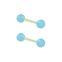 Glow in the Dark Bioflex Acrylic Barbells