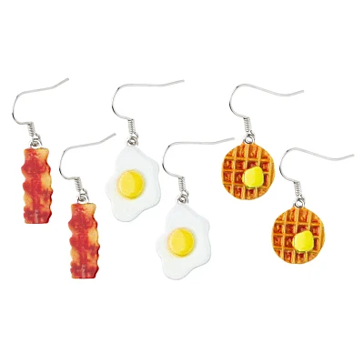Multi-Pack Breakfast Dangle Earrings - 3 Pair