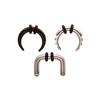 Multi-Pack Silvertone Black Clear Pinchers 3 Pack - 10 Gauge