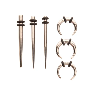 Multi-Pack Silvertone Septum Stretching Kit