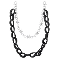 2-Row Barbed Wire Wallet Chain