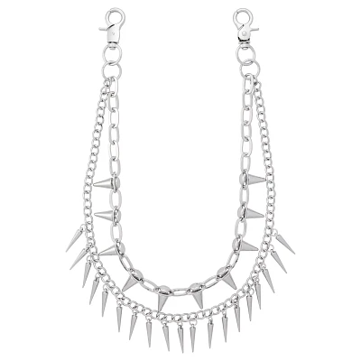 2-Row Spiked Wallet Chain