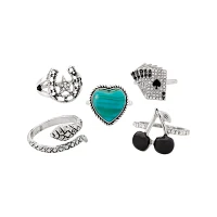Multi-Pack Jackpot Noir Rings - 5 Pack