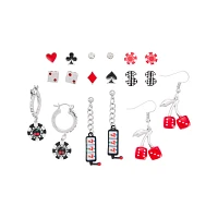 Multi-Pack Jackpot Stud and Dangle Earrings - 9 Pair