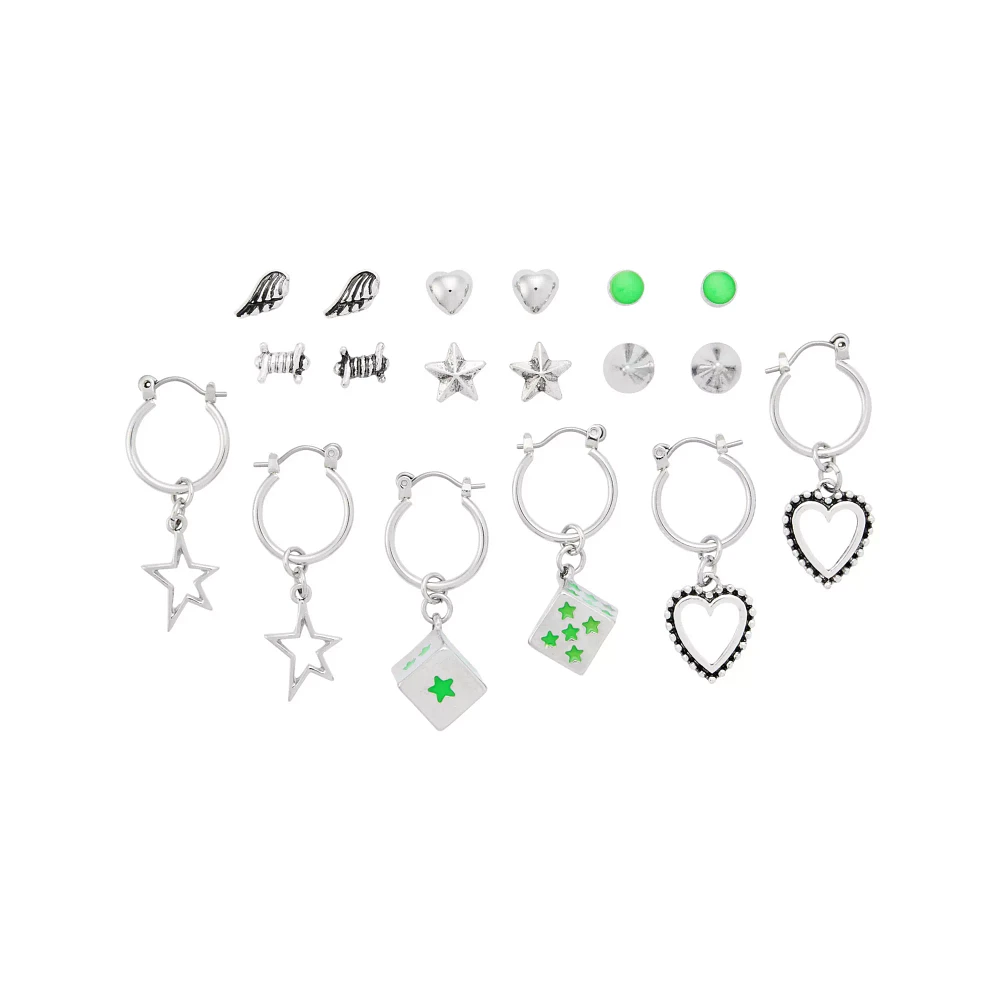 Multi-Pack Roll for the Stars Stud and Dangle Earrings - 9 Pair