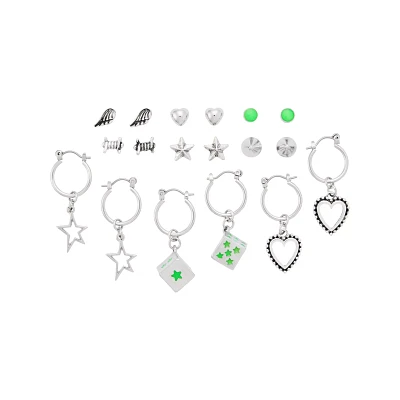 Multi-Pack Roll for the Stars Stud and Dangle Earrings - 9 Pair