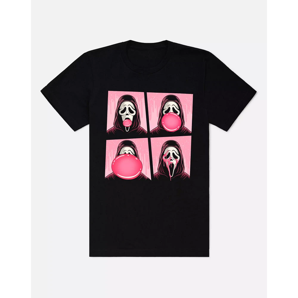 Ghost Face Bubble Gum Pop Art T Shirt
