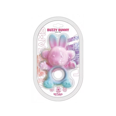 Buzzy Bunny Vibrating Cock Ring - Hott Products Unlimited