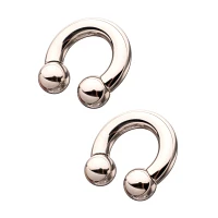 Silver-Plated Horseshoe Rings