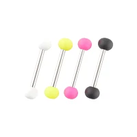 Multi-Pack G23 Titanium Matte Barbells 4 Pack - 14 Gauge