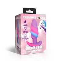 Creature Cocks Unicorn Swirl Butt Plug