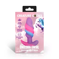 Creature Cocks Unicorn Swirl Butt Plug