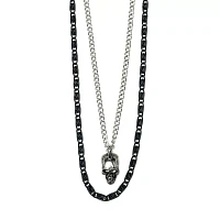 Skull Chain Necklace Set
