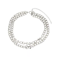 Barbed Wire Chain Choker Necklace