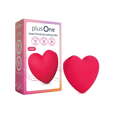 plusOne Heart Throb Air Pulsing Vibrator