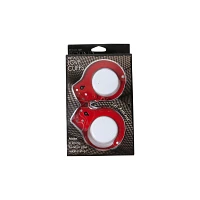 Red Metal Handcuffs - Pleasure Bound