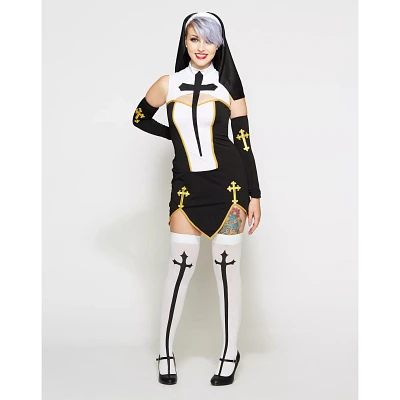 Adult Bad Habit Nun Costume