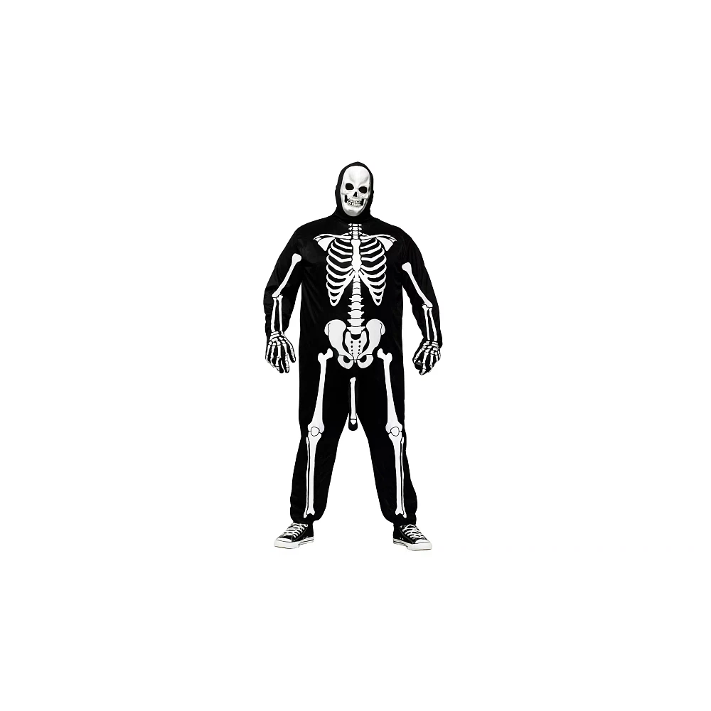 Adult Skeleboner Plus Size One Piece Costume