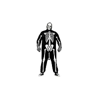 Adult Skeleboner Plus Size One Piece Costume