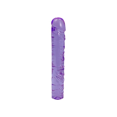 Crystal Jellies Dildo - 10 Inch - Purple