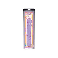 Crystal Jellies Dildo - 10 Inch - Purple