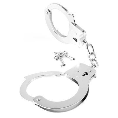 Designer Love Handcuffs Silver- Fetish Fantasy