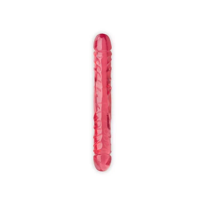 Crystal Jellies Double Dong Dildo - 12 Inch Pink