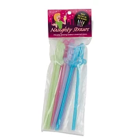 Neon Glow in the Dark Penis Straws - 8 Pack